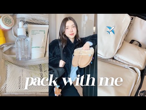 PACK WITH ME ✈️? 3박 4일 태국 여행 짐싸기! 캐리어, 여행 필수템, 기내 꿀템, 브이로그 카메라・・・