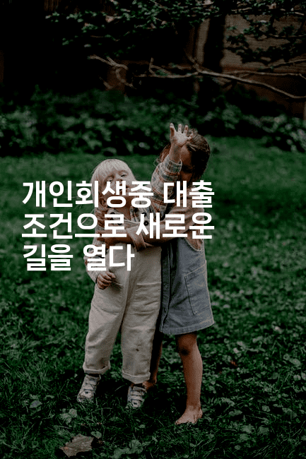 개인회생중 대출 조건으로 새로운 길을 열다-코코타이